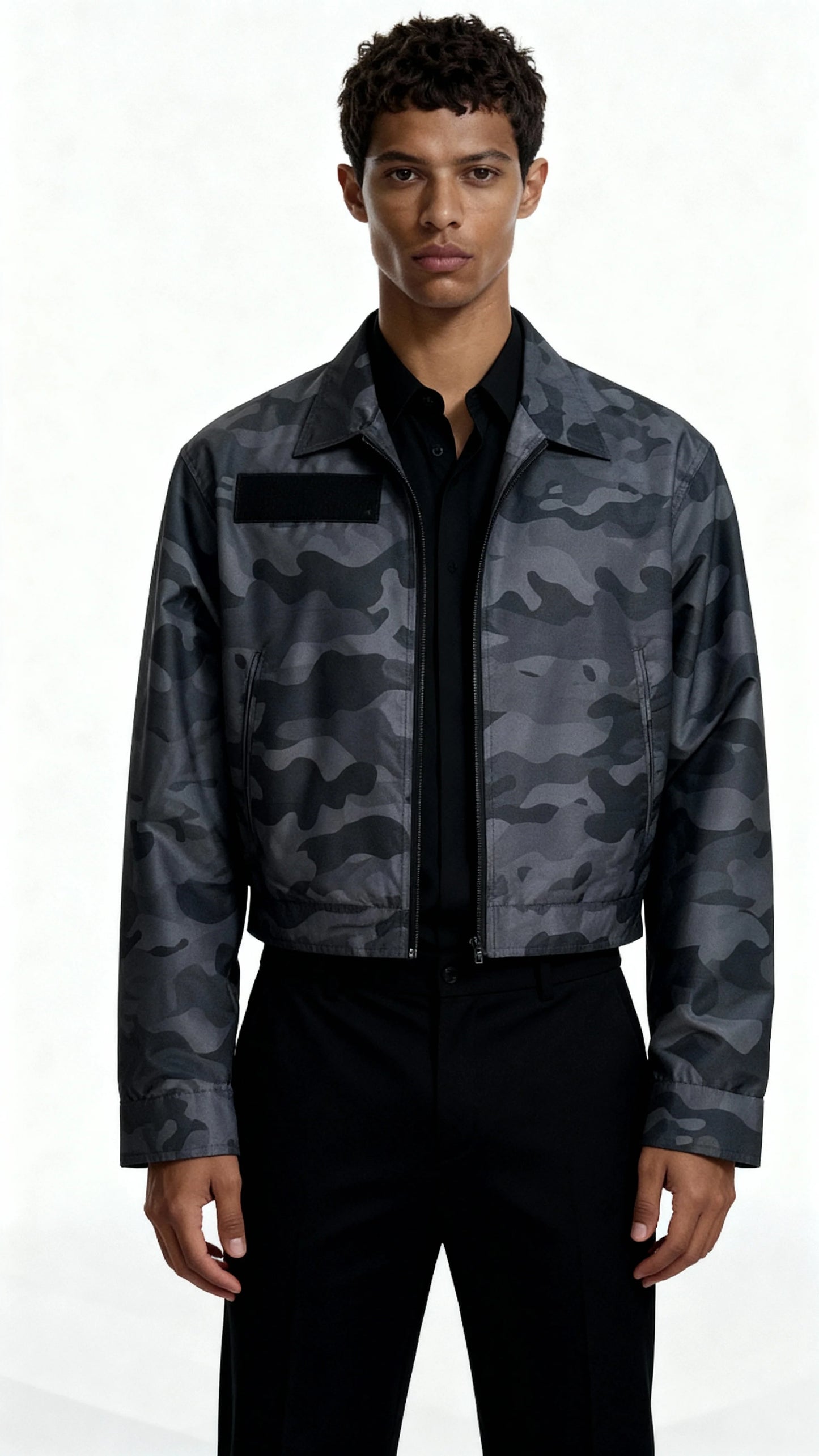 Cropped Camo Jacket