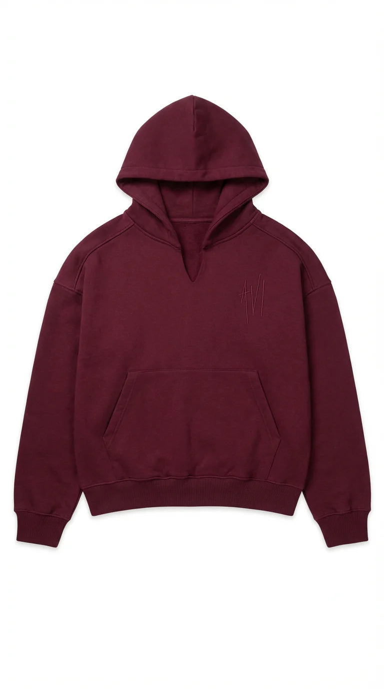 Statement Hoodie - Grenat