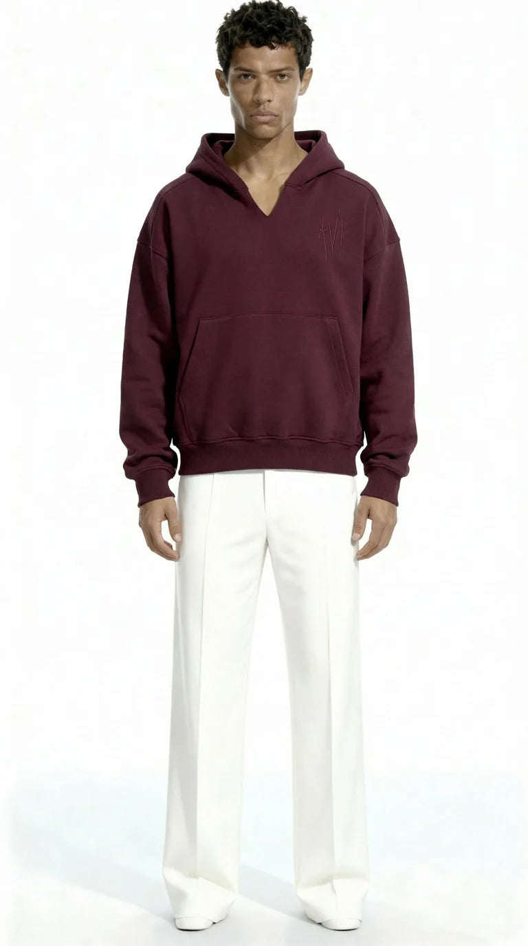 Statement Hoodie - Grenat